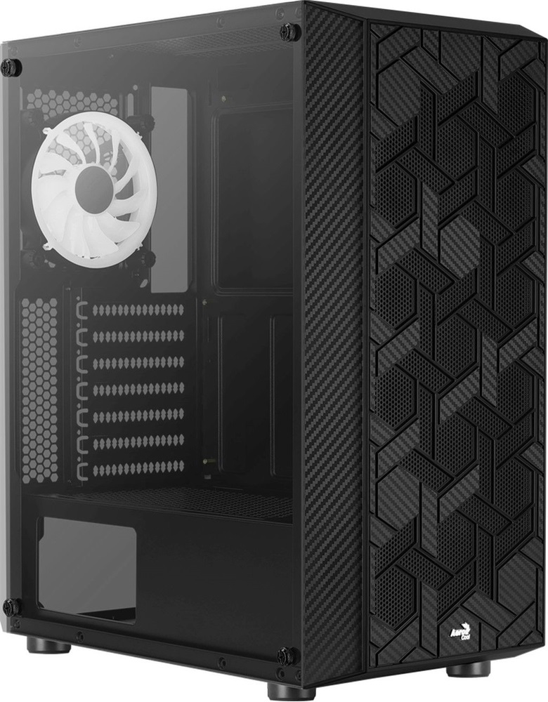 Aerocool Hive v3 FRGB fekete (táp nélküli) ablakos ATX ház