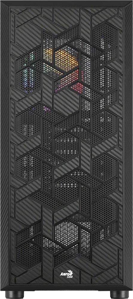 Aerocool Hive v3 FRGB fekete (táp nélküli) ablakos ATX ház