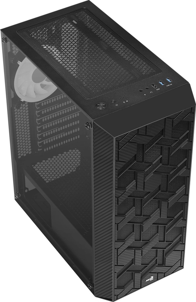 Aerocool Hive v3 FRGB fekete (táp nélküli) ablakos ATX ház