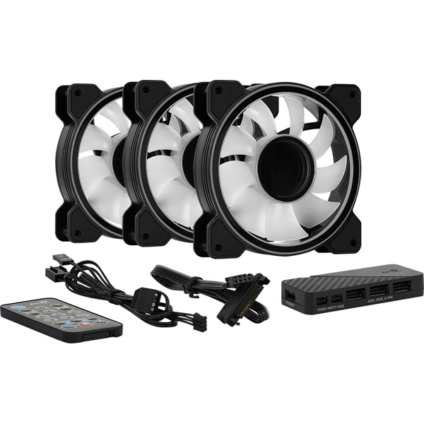 Aerocool Mirage 12 Pro 3db 120mm ARGB ventilátor + vezérlő