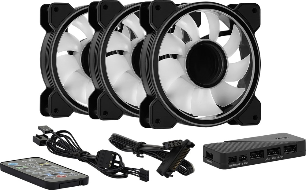 Aerocool Mirage 12 Pro 3db 120mm ARGB ventilátor + vezérlő