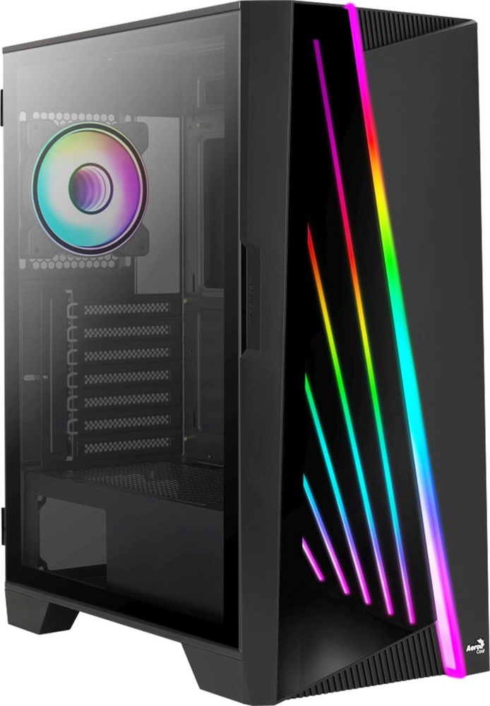 Aerocool Mirage ARGB fekete (táp nélküli) ablakos ATX ház