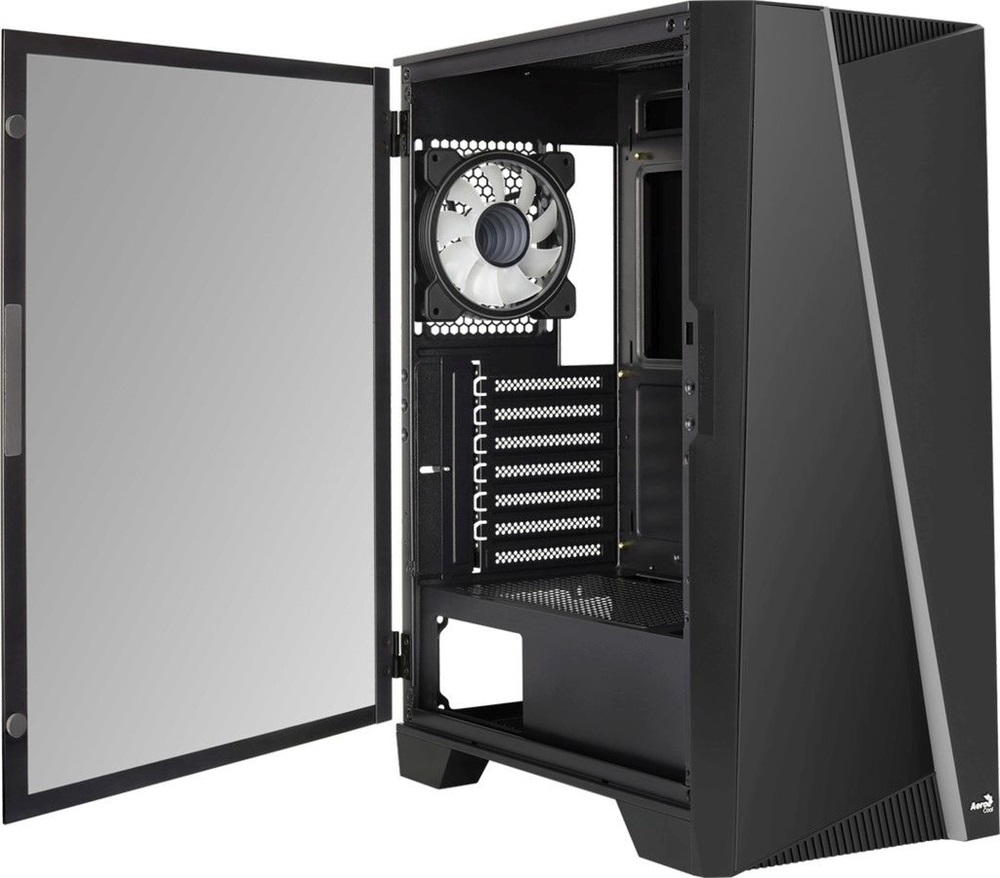 Aerocool Mirage ARGB fekete (táp nélküli) ablakos ATX ház