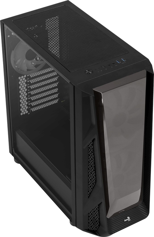 Aerocool NightHawk Duo RGB fekete (táp nélküli) ablakos ATX ház