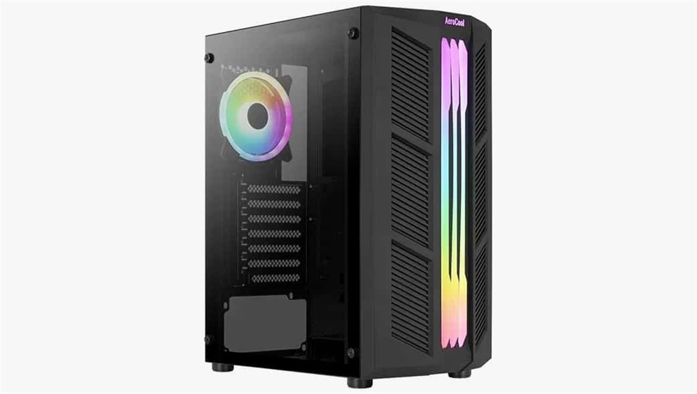 Aerocool Prime ARGB fekete (táp nélküli) ablakos ATX ház