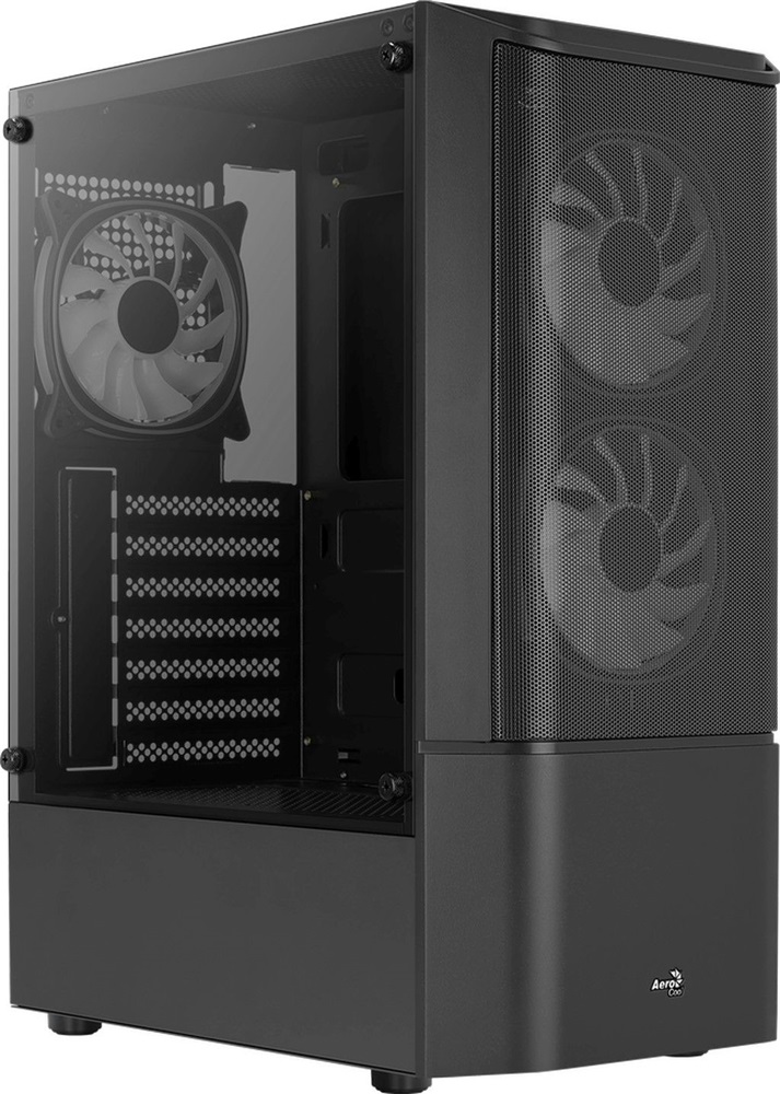 Aerocool Quantum Mesh FRGB fekete (táp nélküli) ablakos ATX ház
