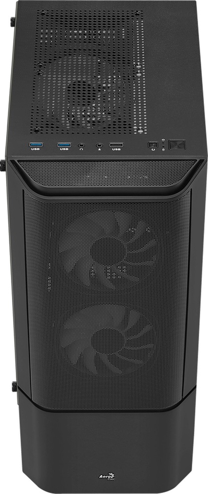 Aerocool Quantum Mesh FRGB fekete (táp nélküli) ablakos ATX ház