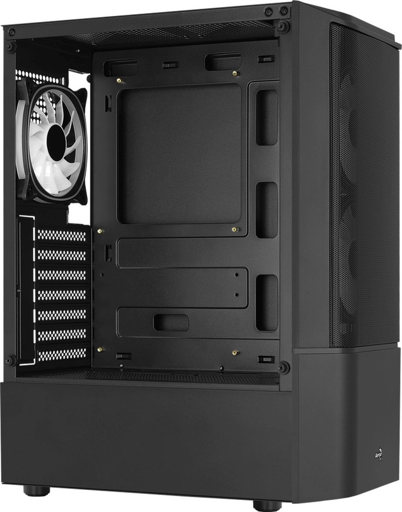Aerocool Quantum Mesh FRGB fekete (táp nélküli) ablakos ATX ház