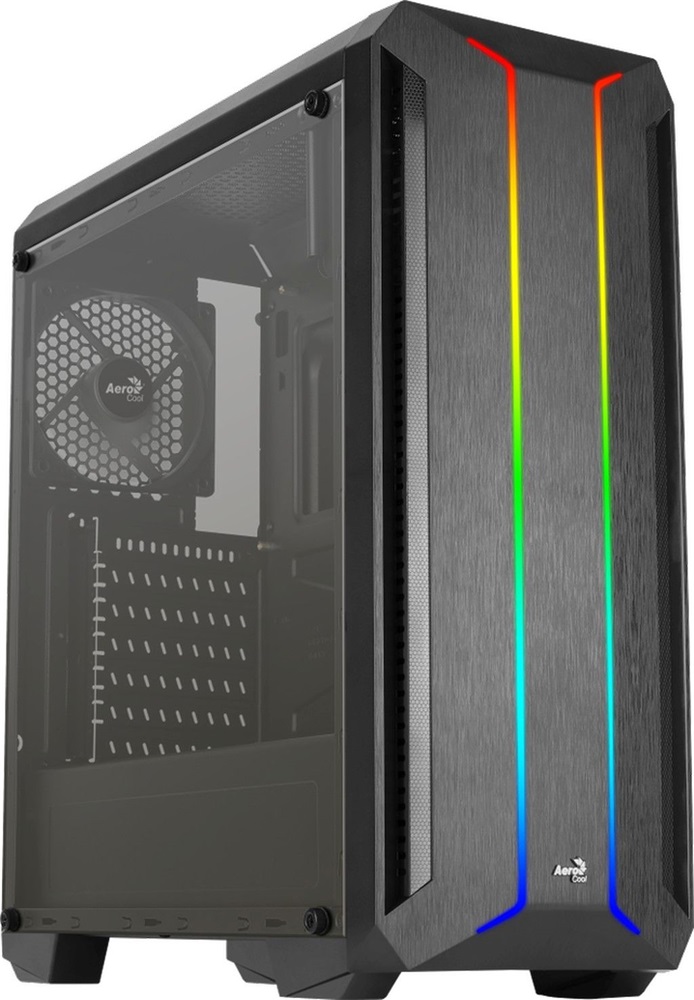 Aerocool Skyline ARGB fekete (táp nélküli) ablakos ATX ház