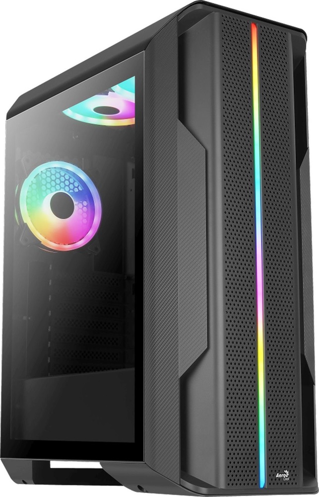Aerocool Splinter Duo ARGB fekete (táp nélküli) ablakos ATX ház