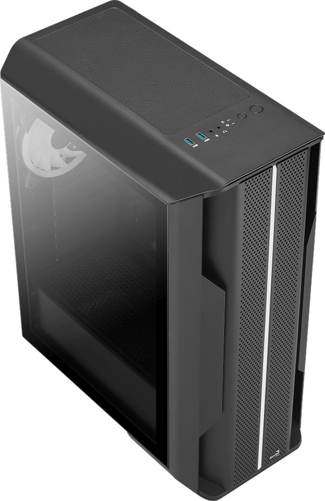 Aerocool Splinter Duo ARGB fekete (táp nélküli) ablakos ATX ház