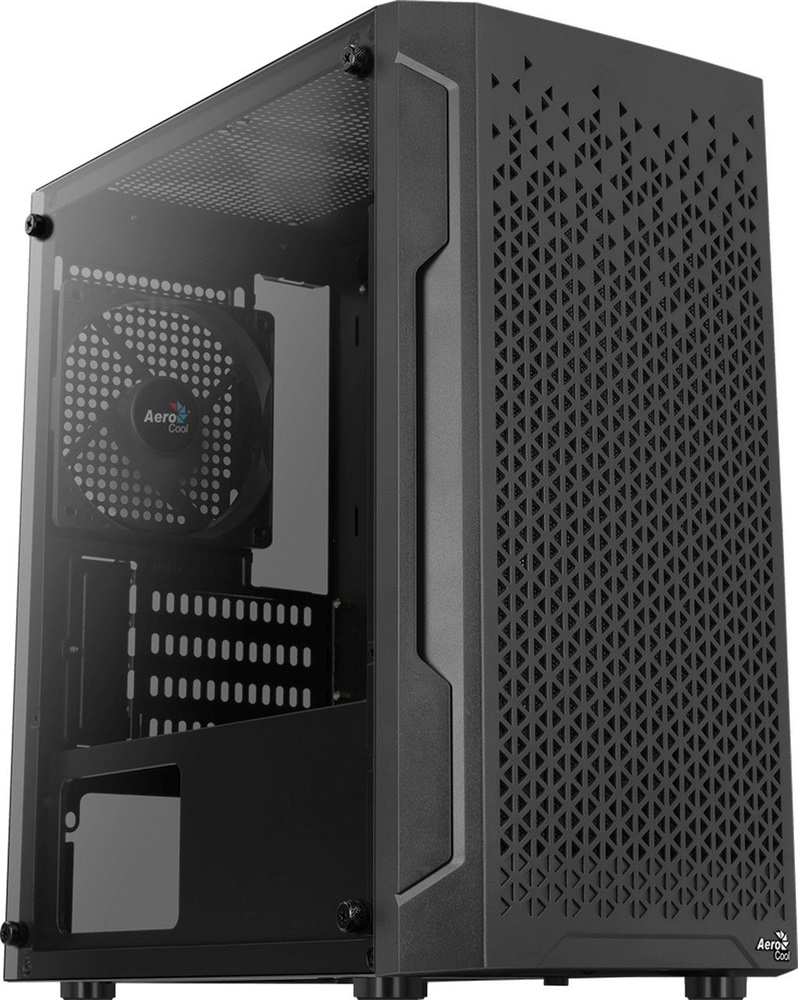 Aerocool Trinity Mini Mesh fekete (táp nélküli) ablakos mATX ház