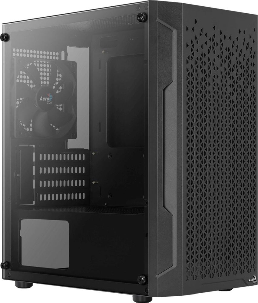 Aerocool Trinity Mini Mesh fekete (táp nélküli) ablakos mATX ház