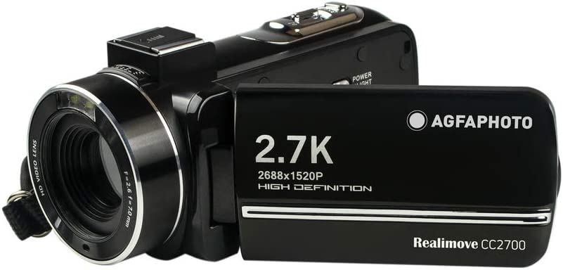 Agfaphoto Realimove CC2700-2 videókamera 2,7K, +1db akkumulátor