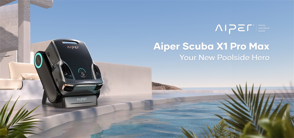Aiper Scuba X1 Pro MAX - Vezeték nélküli robotporszívó medencékhez