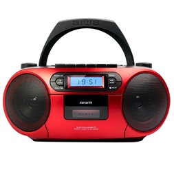Aiwa BBTC-550RD hordozható piros rádiós CD lejátszó