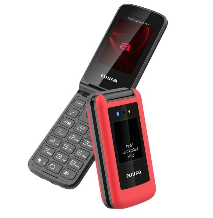 Aiwa FP-30-2G/RD 2,4" DualSIM piros mobiltelefon