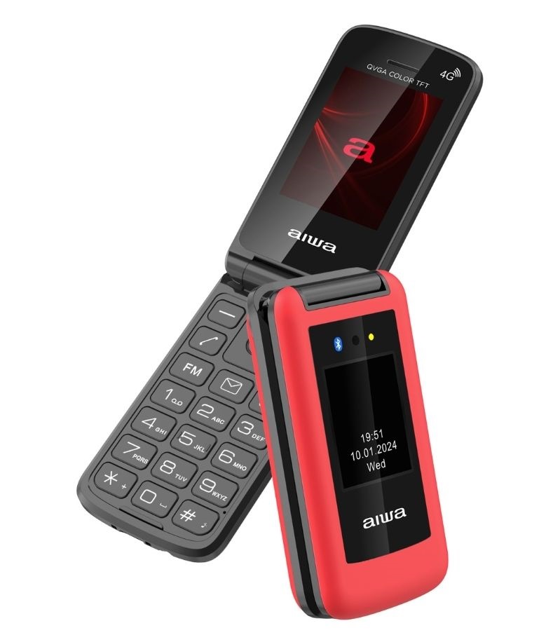 Aiwa FP-30-4G/RD 2,4" DualSIM piros mobiltelefon