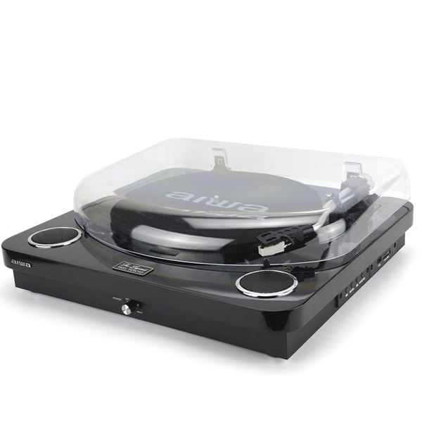 Aiwa GBTUR-120BK USB/Bluetooth/bakelit fekete lemezjátszó (Újracsomagolt)