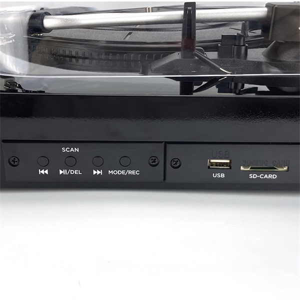 Aiwa GBTUR-120BK USB/Bluetooth/bakelit fekete lemezjátszó (Újracsomagolt)