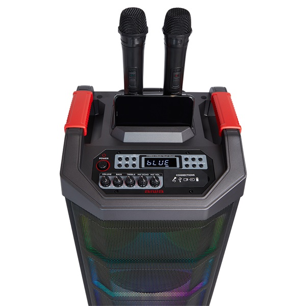 Aiwa KBTUS-710 hordozható Bluetooth party hangszóró (Újszerű)