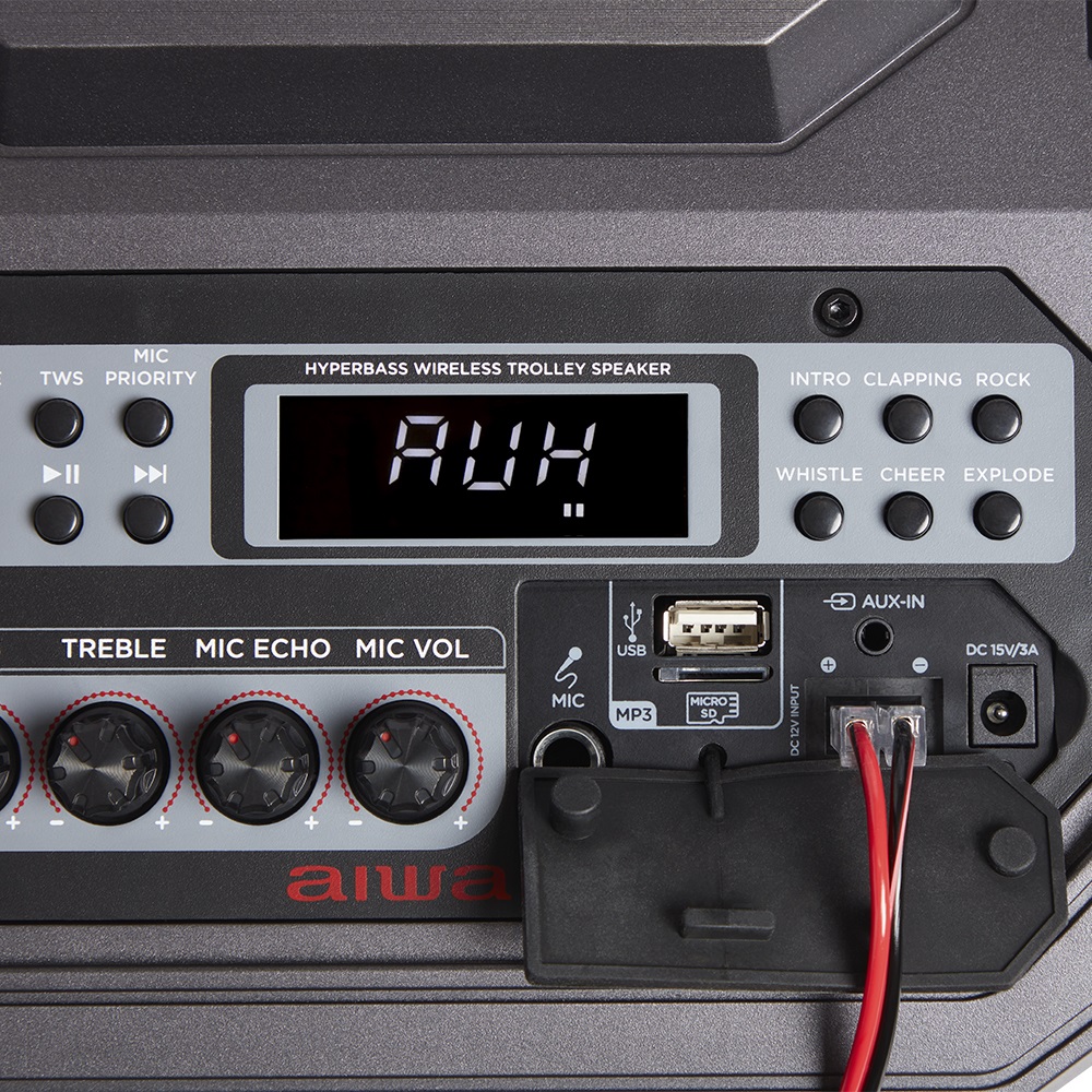 Aiwa KBTUS-710 hordozható Bluetooth party hangszóró (Újracsomagolt)