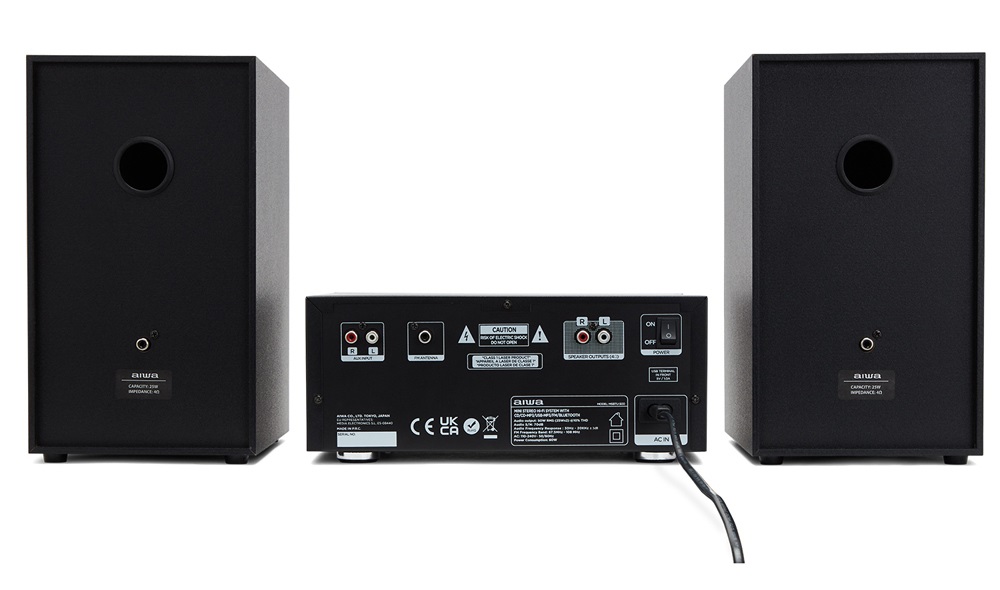 Aiwa MSBTU-500 fekete Midi HiFi rendszer