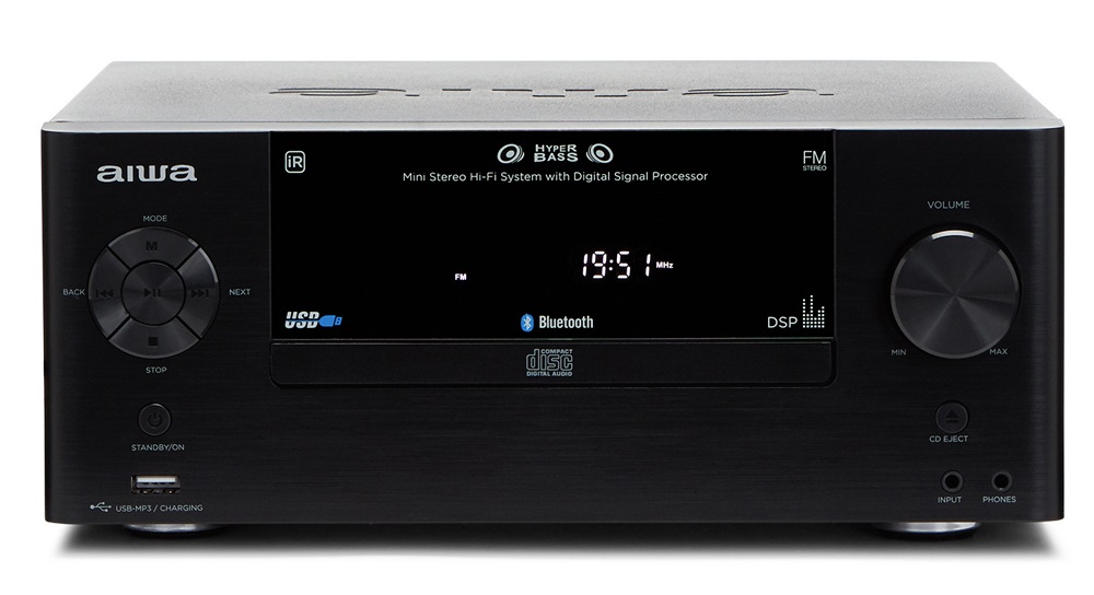 Aiwa MSBTU-500 fekete Midi HiFi rendszer
