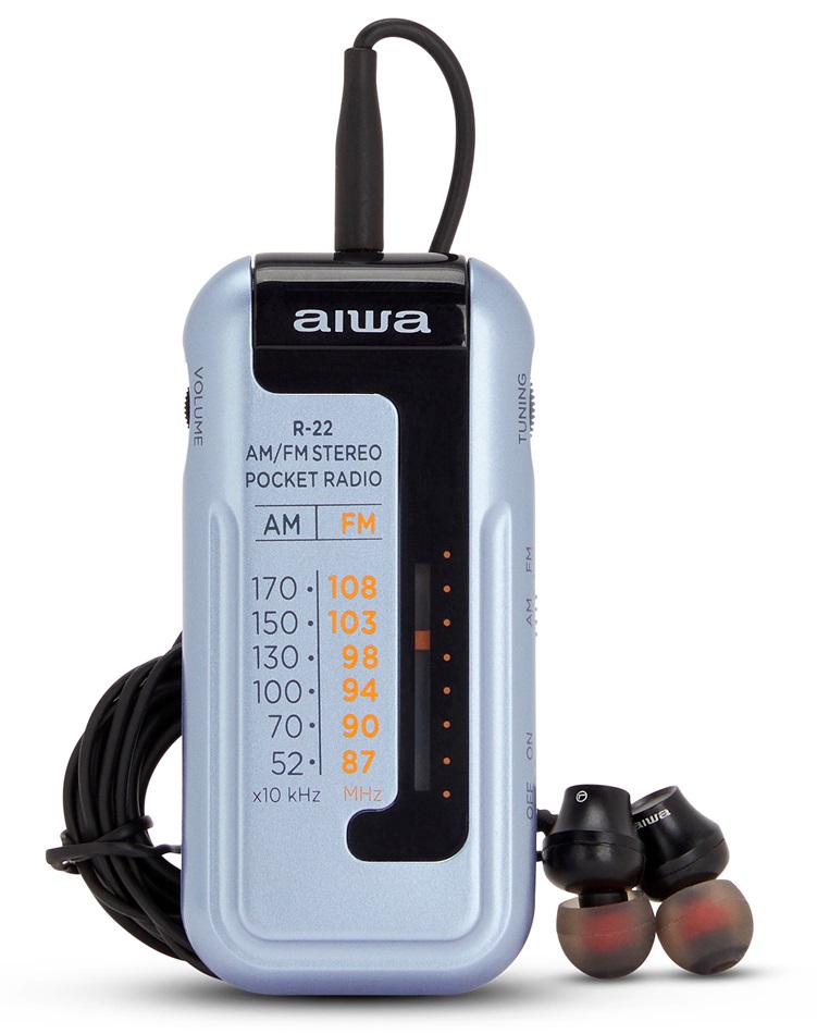 Aiwa R-22SL hordozható szürke FM rádió