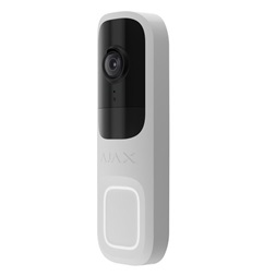 Ajax DoorBell vezeték nélküli kültéri AI video kaputelefon, PIR mozgásérzékelővel, fehér