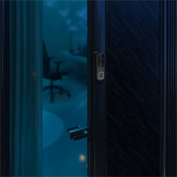 Ajax DoorBell vezeték nélküli kültéri AI video kaputelefon, PIR mozgásérzékelővel, fehér