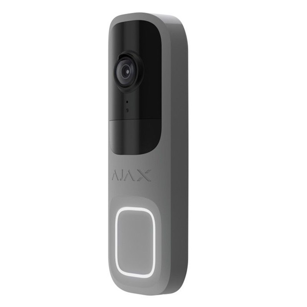 Ajax DoorBell vezeték nélküli kültéri AI video kaputelefon, PIR mozgásérzékelővel, szürke