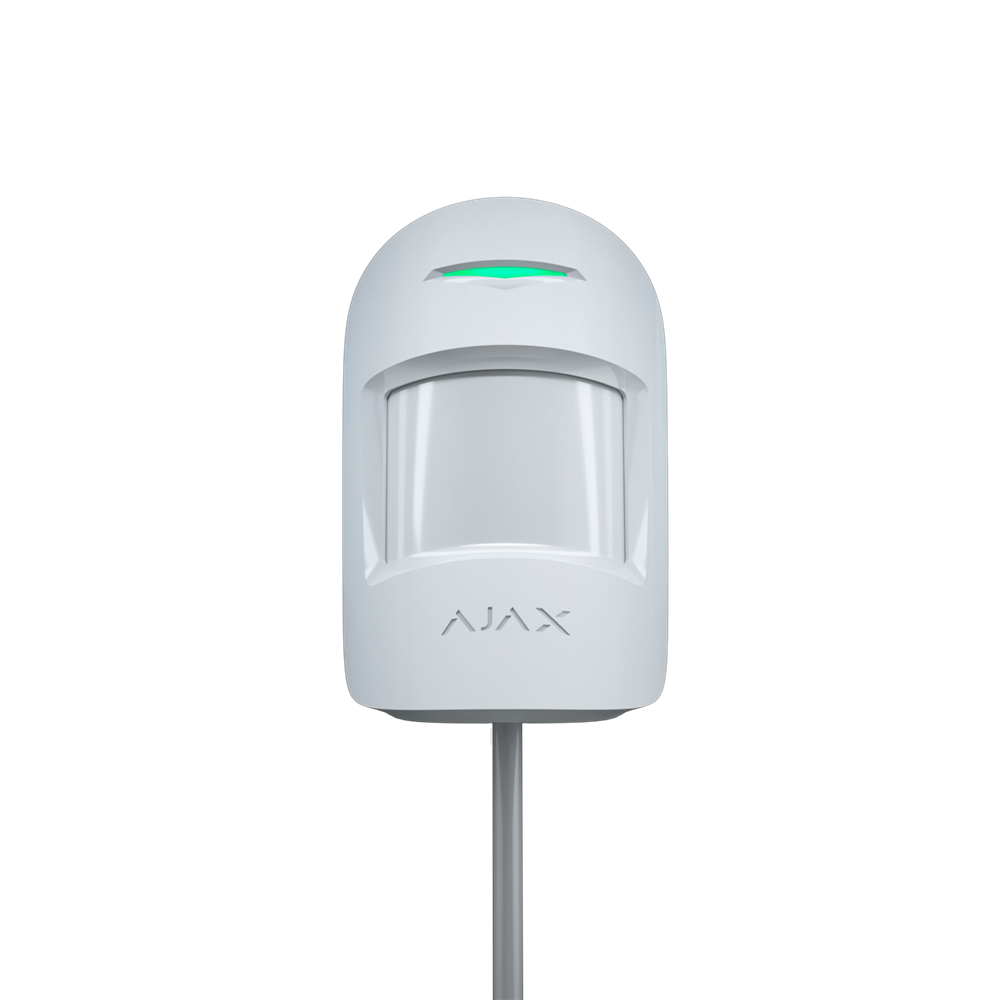Ajax MotionProtect Fibra WH fehér vezetékes mozgásérzékelő