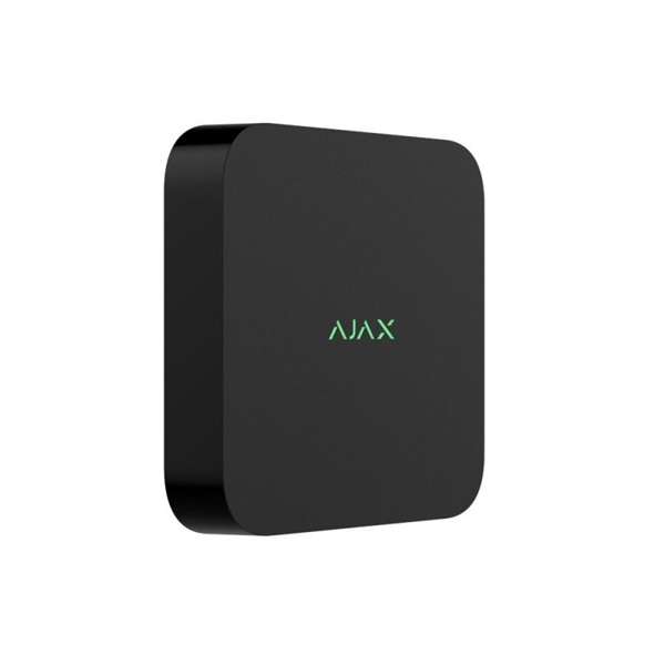 Ajax NVR DC BL 16 csatornás fekete NVR, H264/H265, ONVIF, alacsony feszültségű tápellátással