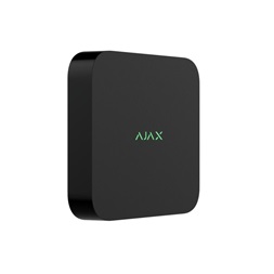 Ajax NVR DC BL 8 csatornás fekete NVR, H264/H265, ONVIF, alacsony feszültségű tápellátással