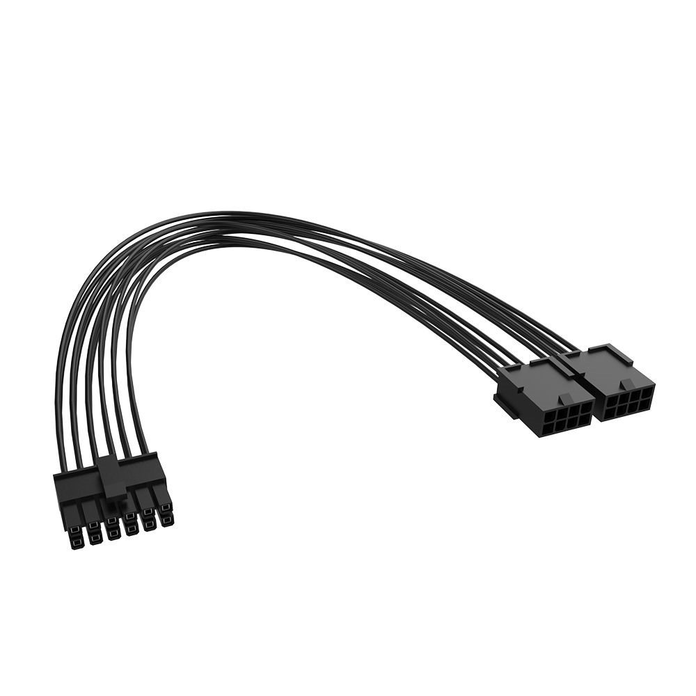Akasa AK-CBPW27-30BK 30 cm 12-Pin to Dual 8-pin adapterkábel