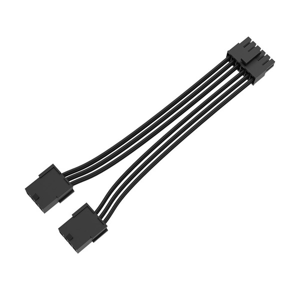 Akasa AK-CBPW27-30BK 30 cm 12-Pin to Dual 8-pin adapterkábel