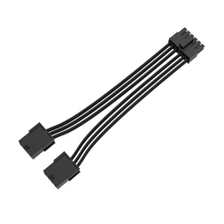 Akasa AK-CBPW27-30BK 30 cm 12-Pin to Dual 8-pin adapterkábel