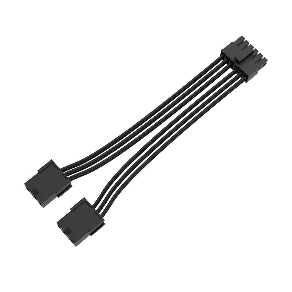 Akasa AK-CBPW27-30BK 30 cm 12-Pin to Dual 8-pin adapterkábel