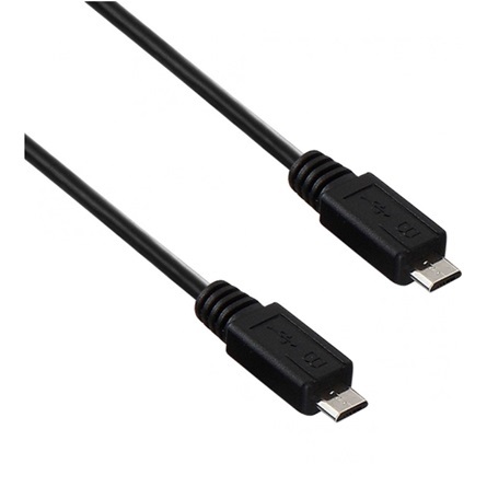 Akyga AK-USB-17 USB 2.0 micro B -> USB 2.0 micro B M/M adatkábel 0.6m fekete