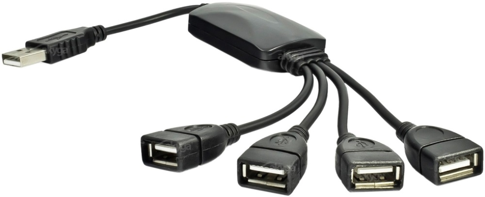 Akyga USB 2.0 4 portos elosztó kábel