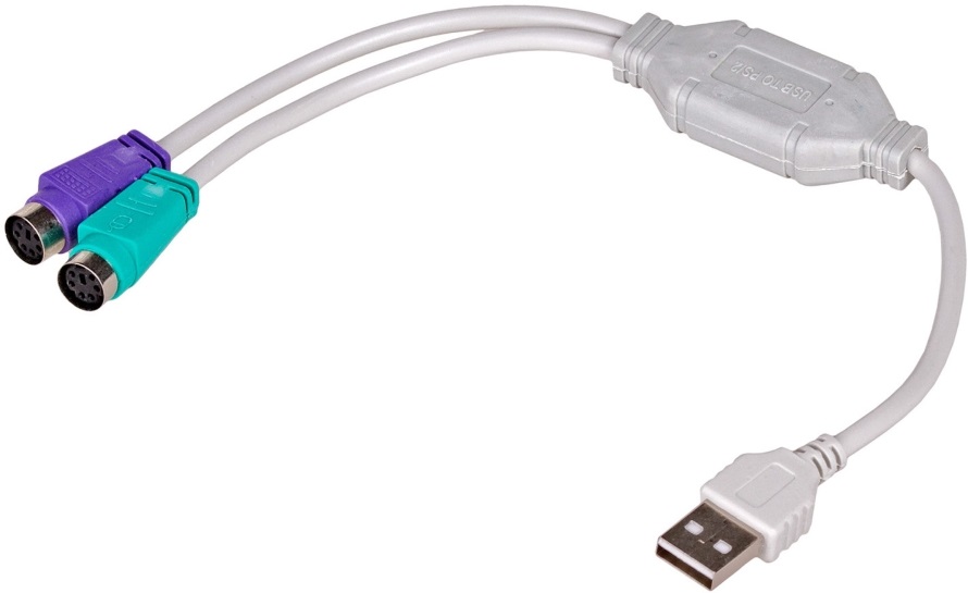 Akyga AK-AD-15 25cm USB - 2x PS/2 átalakító kábel