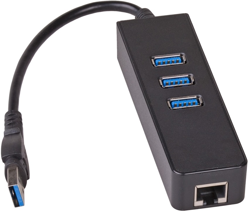Akyga AK-AD-32 1000 Mbps Ethernet + 3 portos USB 3.0 HUB