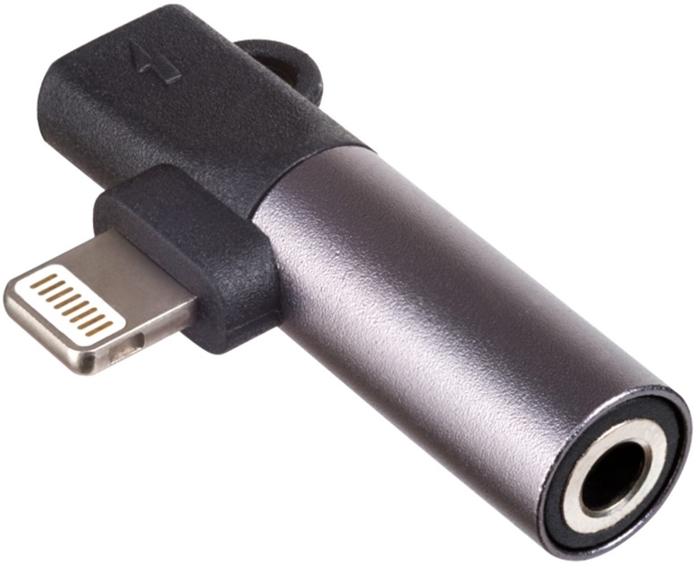 Akyga AK-AD-63 Lightning input/output - Jack 3,5mm adapter