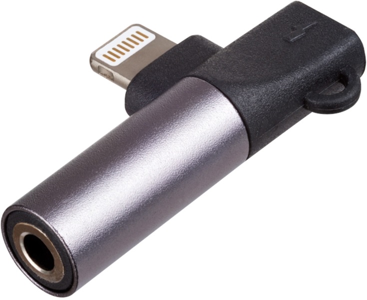 Akyga AK-AD-63 Lightning input/output - Jack 3,5mm adapter