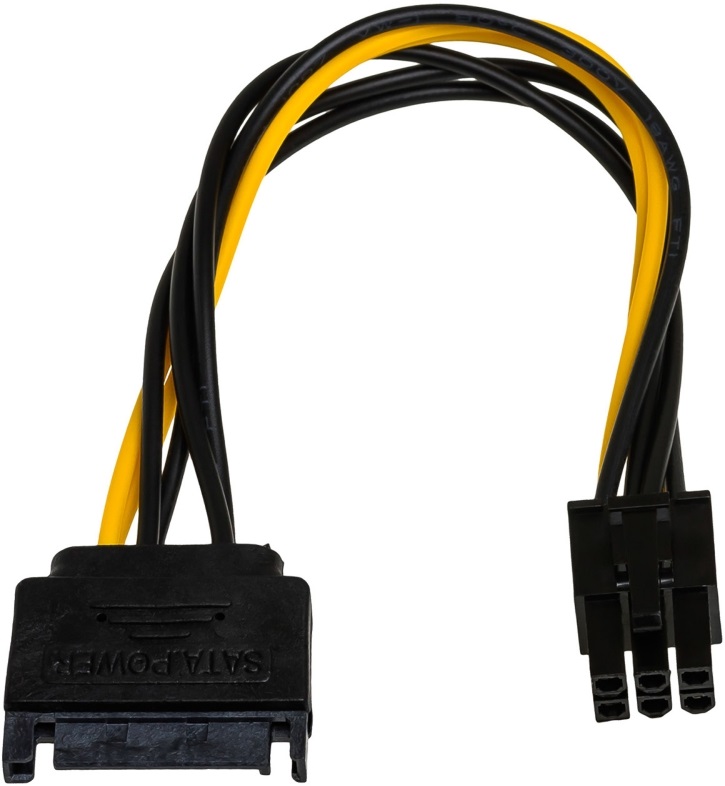 Akyga AK-CA-30 15cm 6-tűs PCI Express - SATA kábel