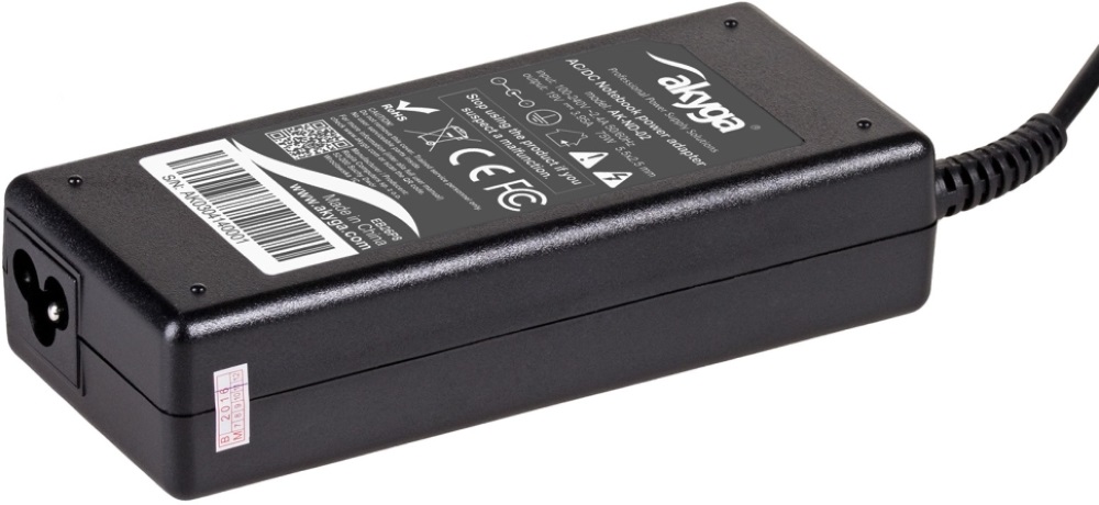 Akyga AK-ND-02 19V/3,95A/75W 5,5x2,5mm Asus / Toshiba / HP / Compaq / Lenovo notebook hálózati töltő