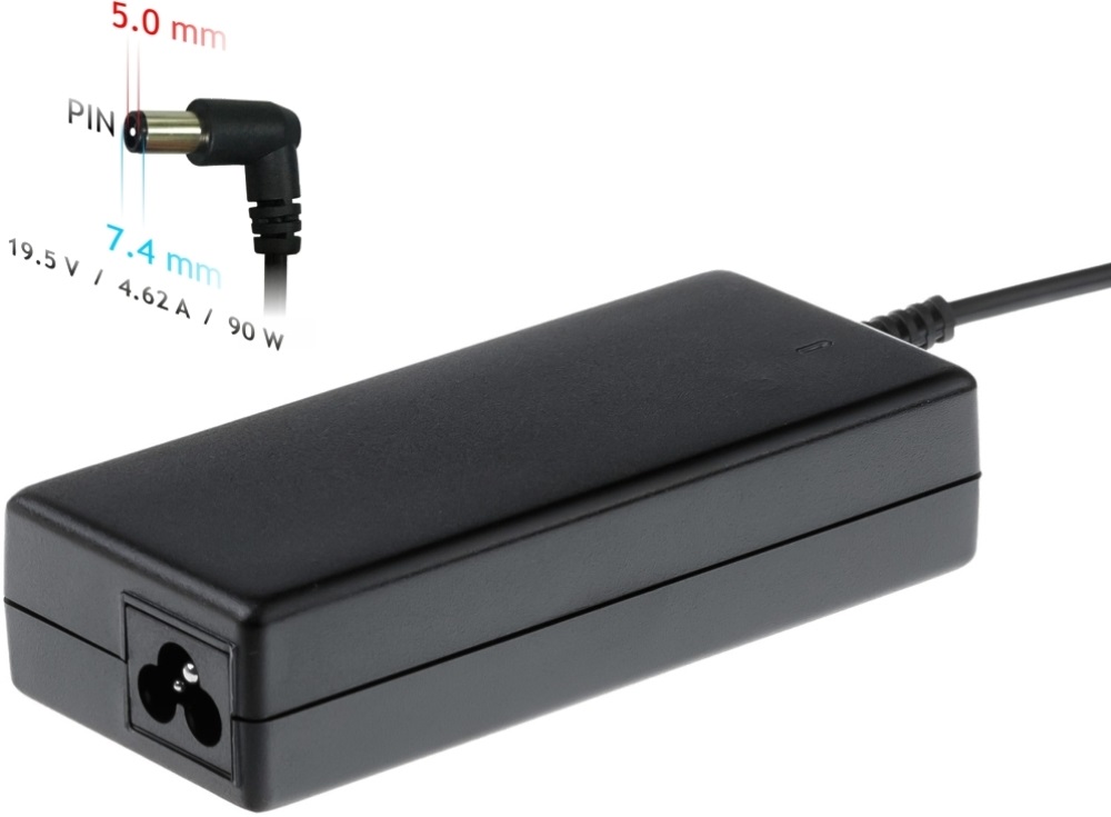 Akyga AK-ND-07 19,5V/4,62A/90W 7,4x5mm DELL notebook hálózati töltő