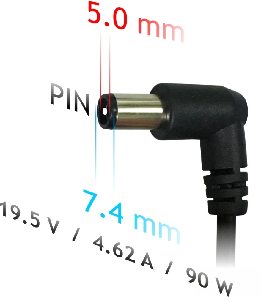 Akyga AK-ND-07 19,5V/4,62A/90W 7,4x5mm DELL notebook hálózati töltő