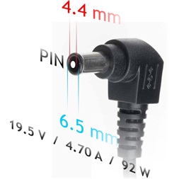 Akyga AK-ND-20 19,5V/4,7A/92W 6,5x4,4mm Sony notebook hálózati töltő